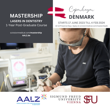 Mastership Post-Graduate Lasers in Dentistry, Denmark 2023-2024