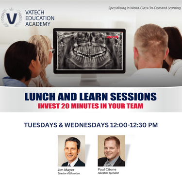Vatech Lunch & Learns [Every Tue & Wed 12:00-12:20pm]